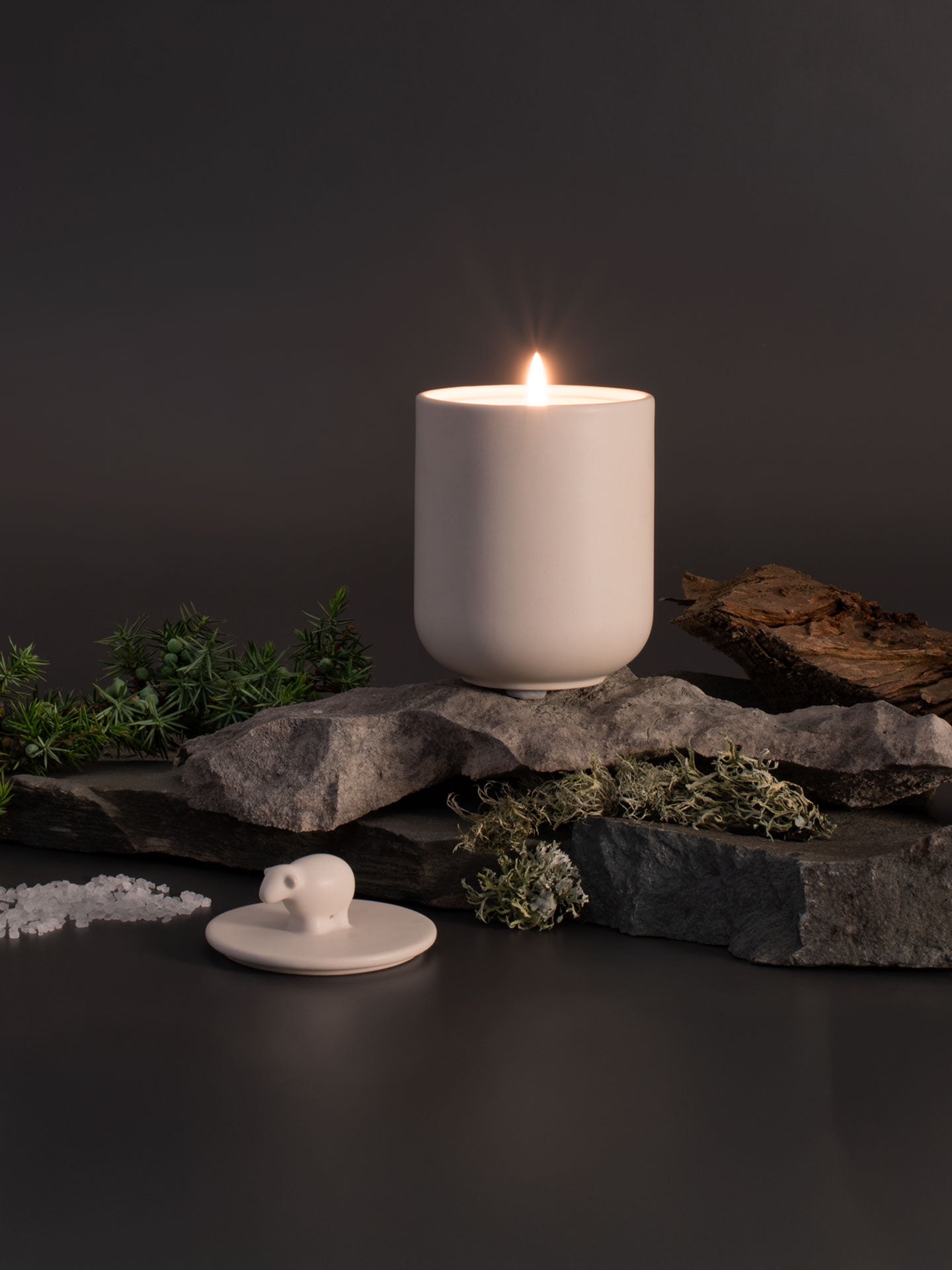 Ceramic Candle with Lid