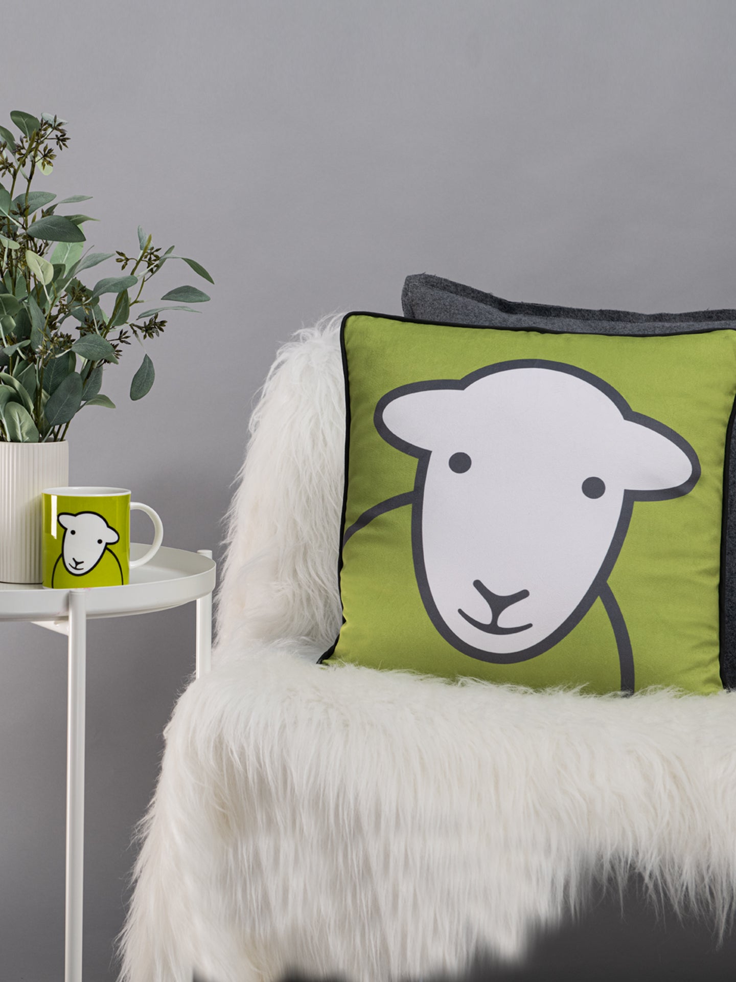 Hello Cushion Blue/Green